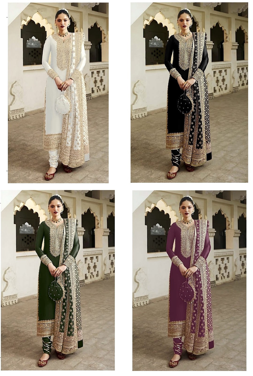 411 Anamsa Fox Georgette Pakistani Salwar Suits