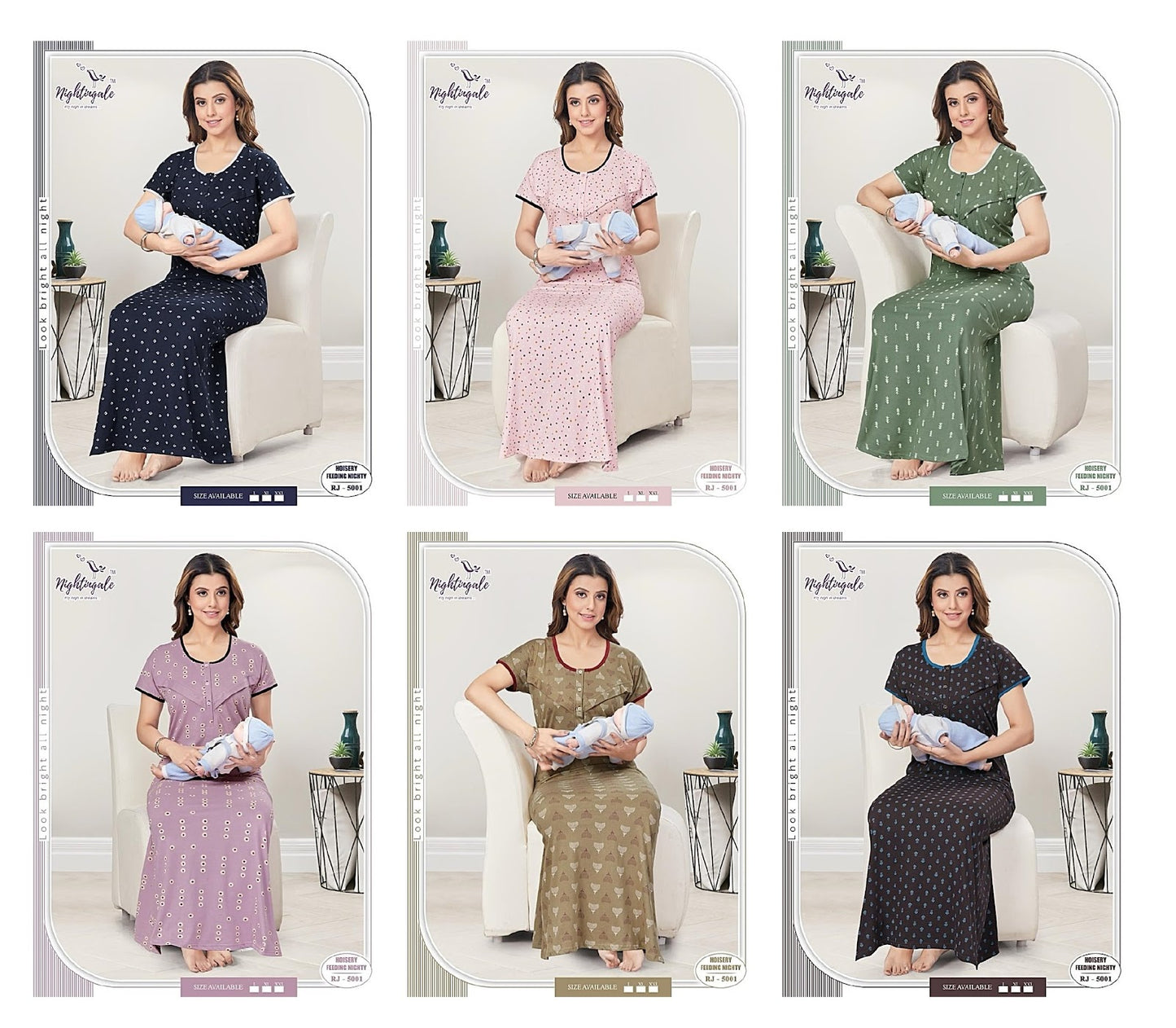 5001 Nightingale Hosiery Feeding Night Gown