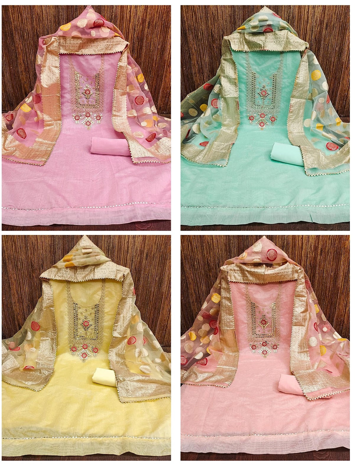 50080 Gangour Chanderi Salwar Suits