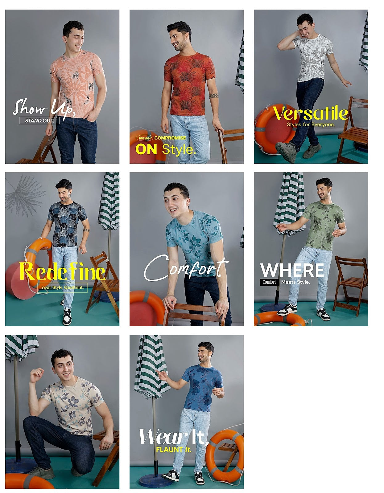 55-62 High Density Canvas Mens Tshirts
