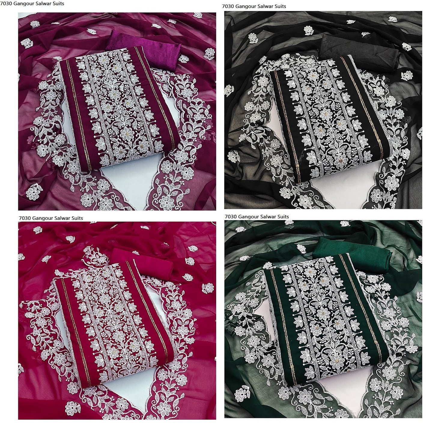 7030 Gangour Georgette Salwar Suits