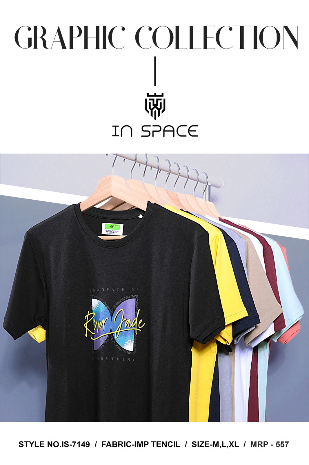 7149 Space In Tencil Mens Tshirts Wholesale Rate