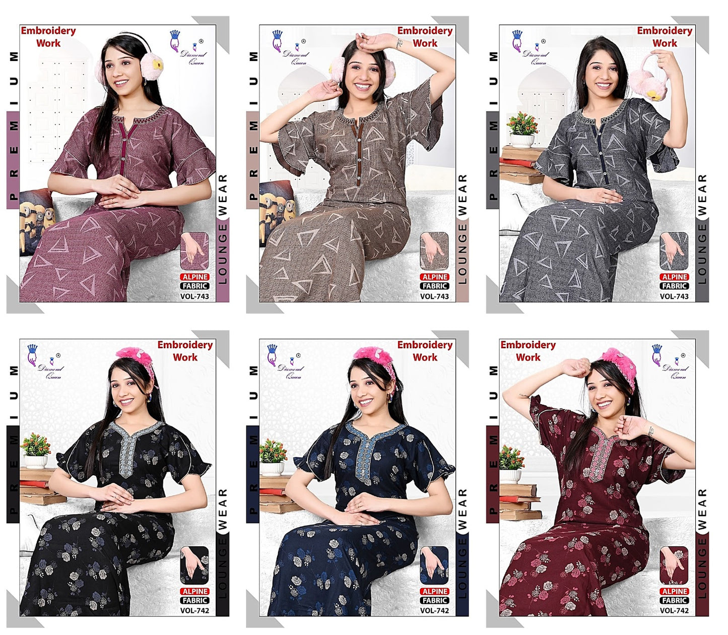 743-742 Diamond Queen Alpine Night Gowns