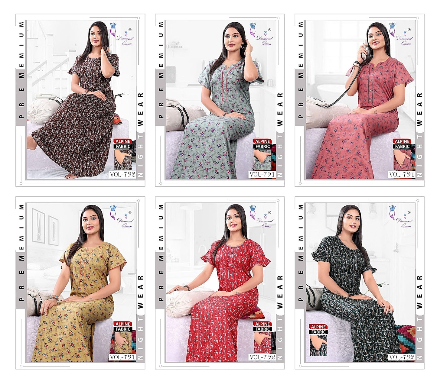 791-792 Diamond Queen Alpine Night Gowns