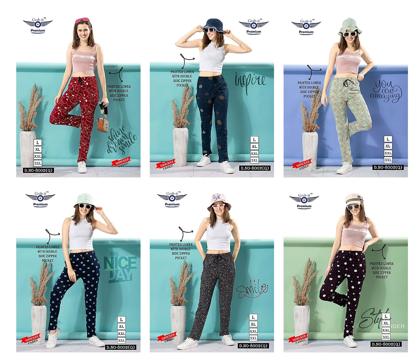 8002 Q Grab It Sincker Women Night Lower Exporter India
