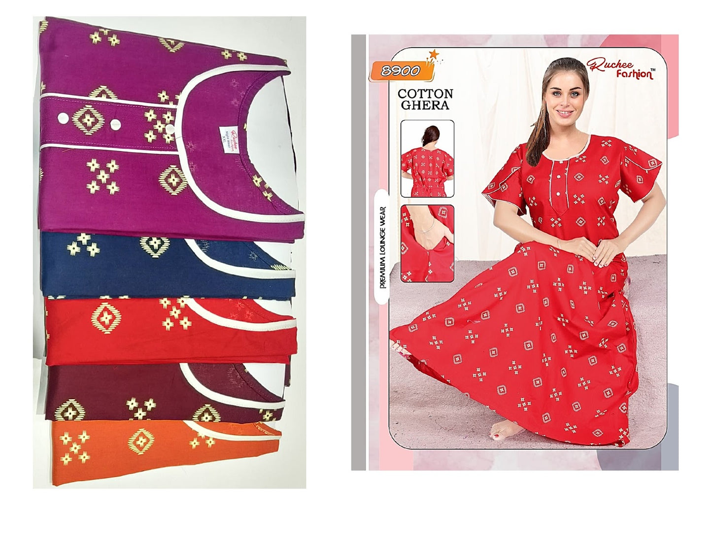 8900 Ruchee Fashion Night Gowns