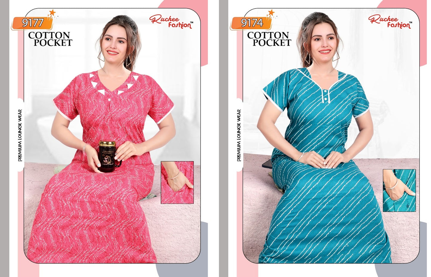 9174-9177-Ruchee-Fashion-Cotton-Night-Gowns