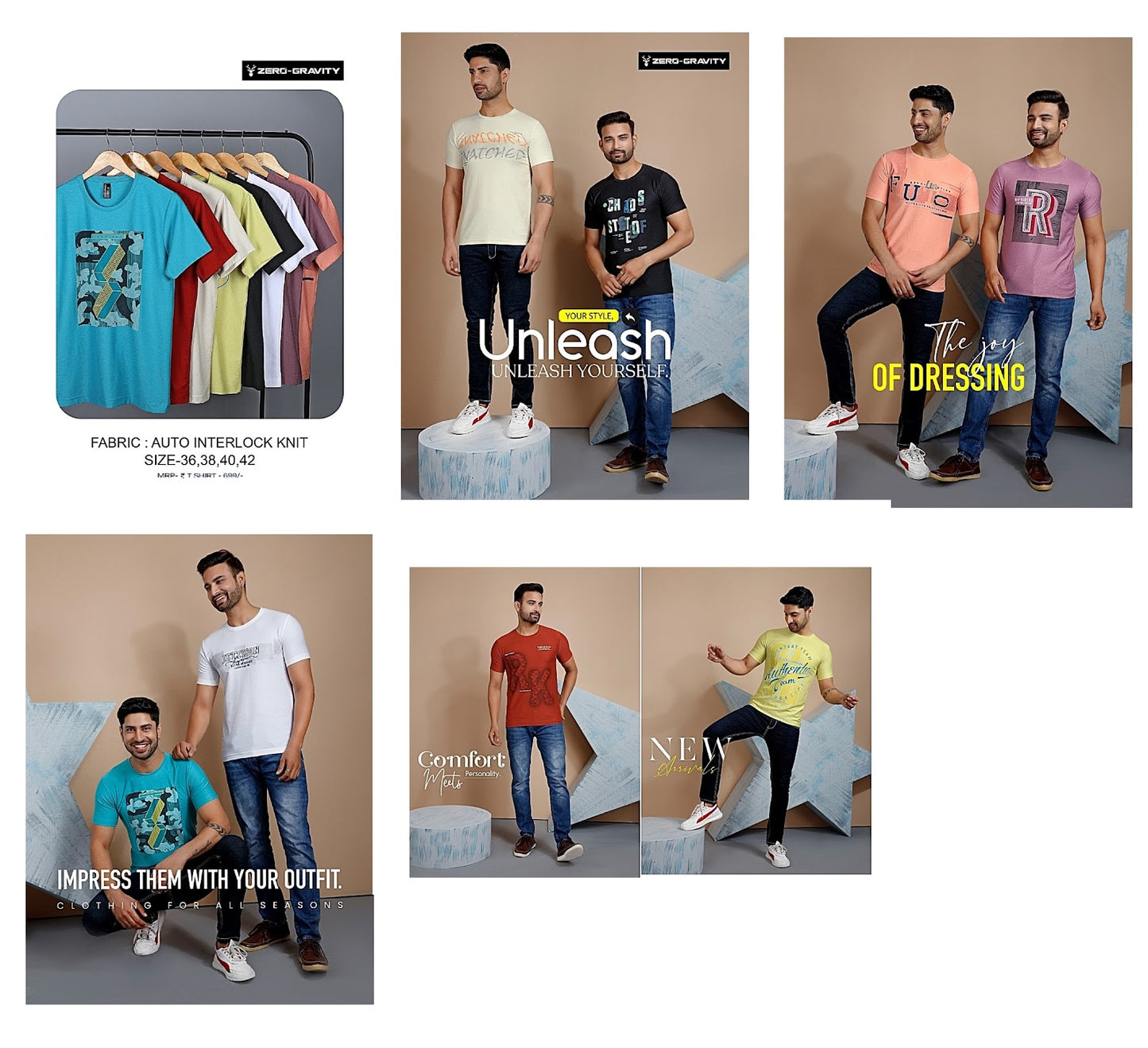 9640 Zero Gravity Knit Mens Tshirts