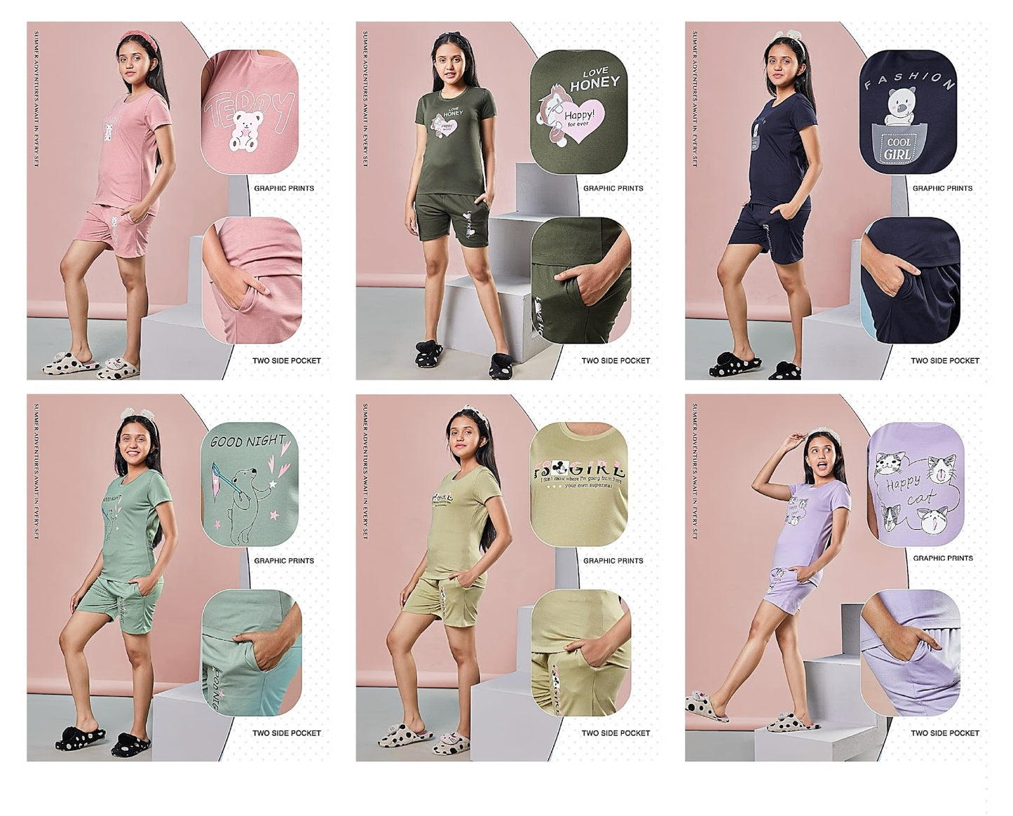 96 Papa Ki Pari Tencil Lycra Girls Night Suits