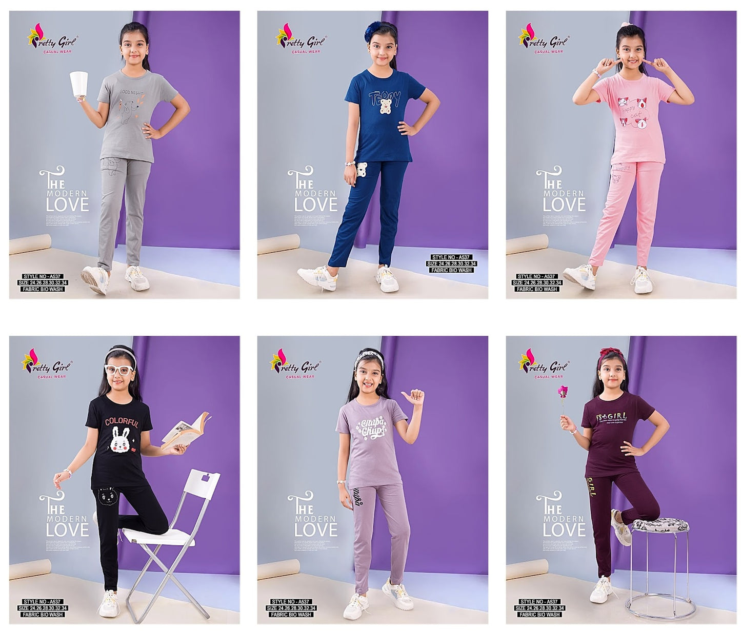 A537 Pretty Silicon Girls Pant Set Manufacturer