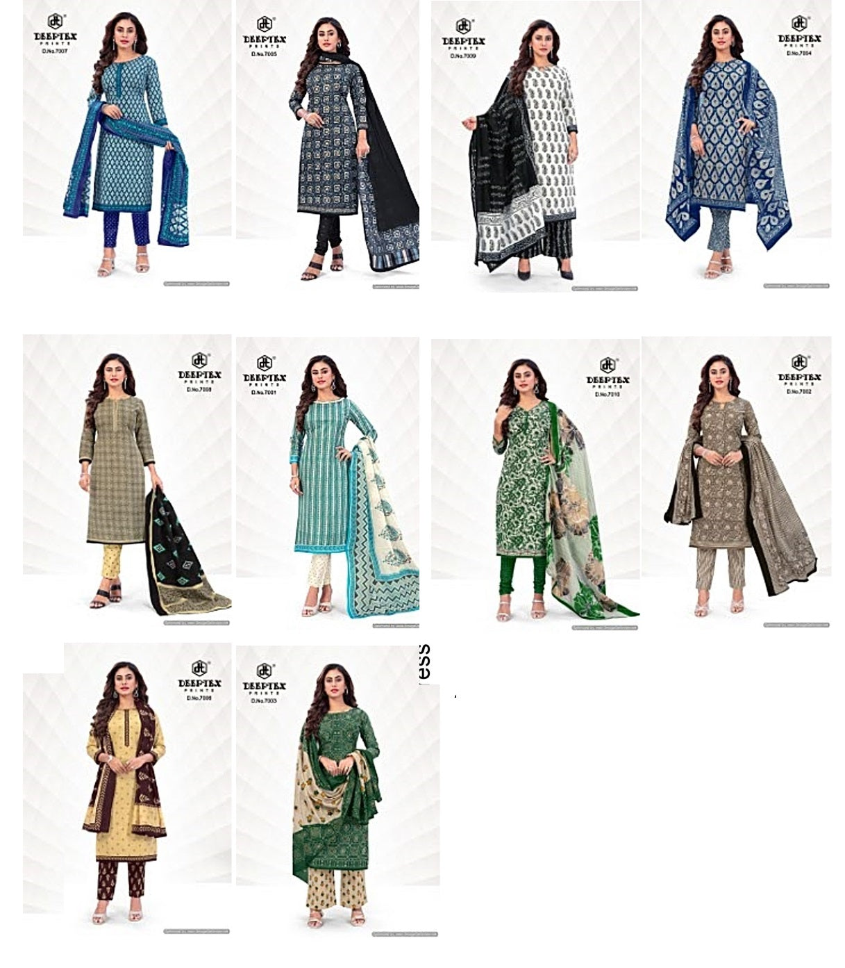 Aaliza Vol 7 Deeptex Prints Cotton Dress Material