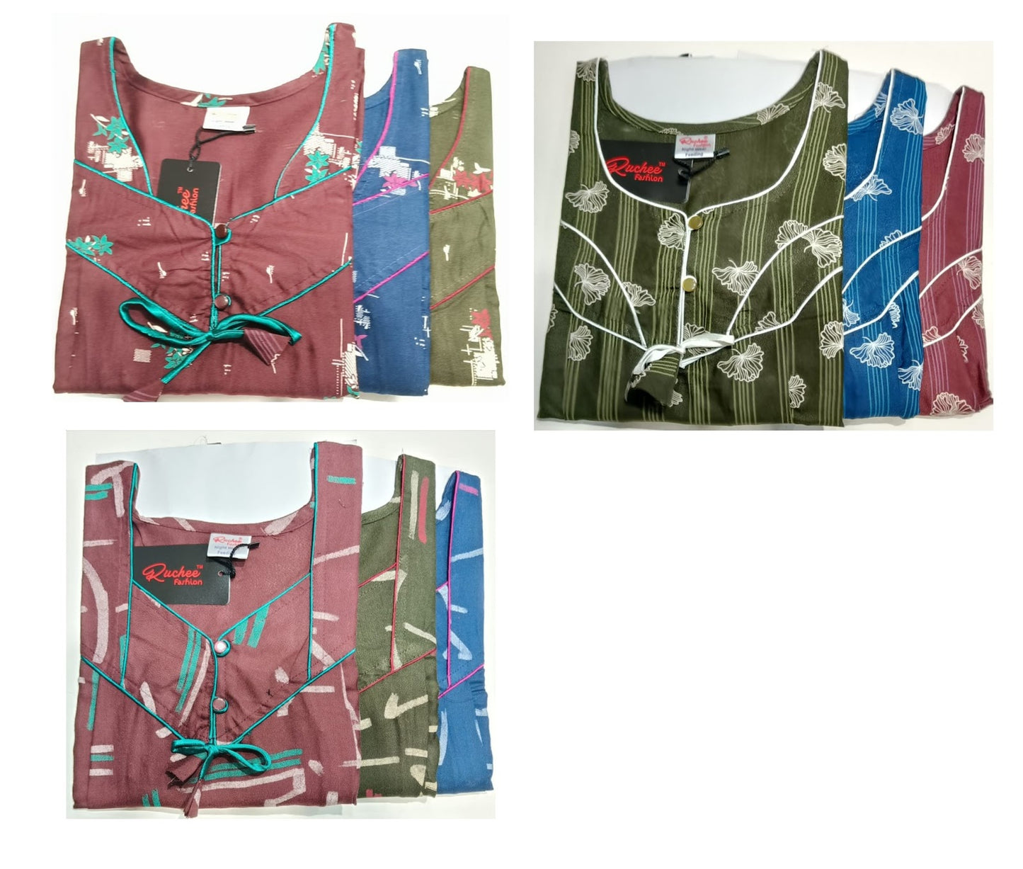 Alpine 111024 Ruchee Fashion Feeding Night Gown Wholesaler India