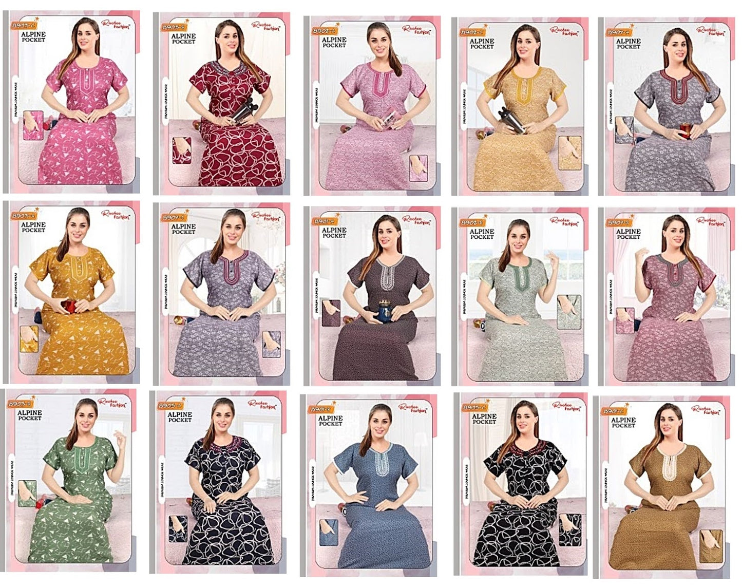 Alpine 2803 Ruchee Fashion Night Gowns