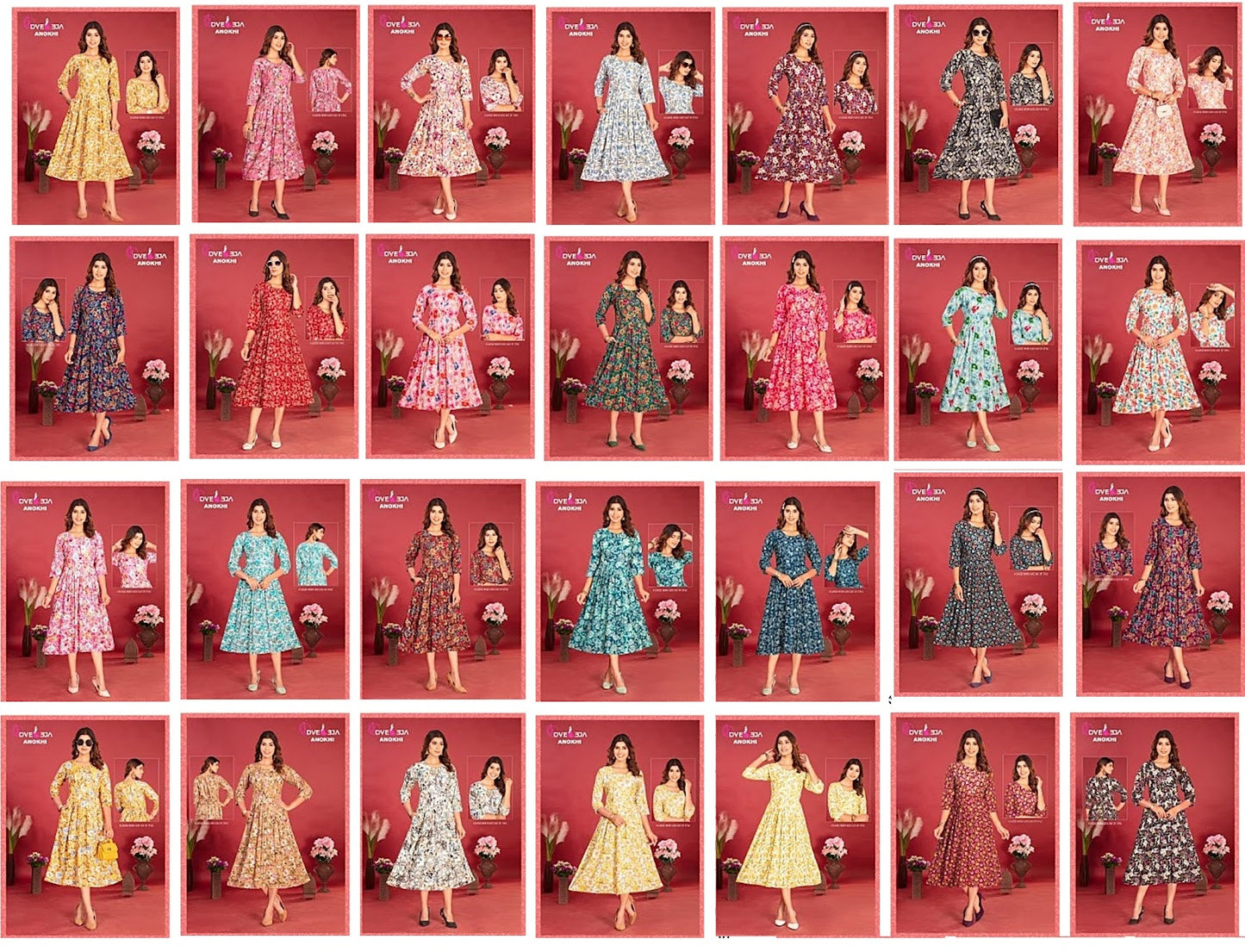 Anokhi Series Dveeja Fashion Reyon Anarkali Kurtis Supplier Ahmedabad