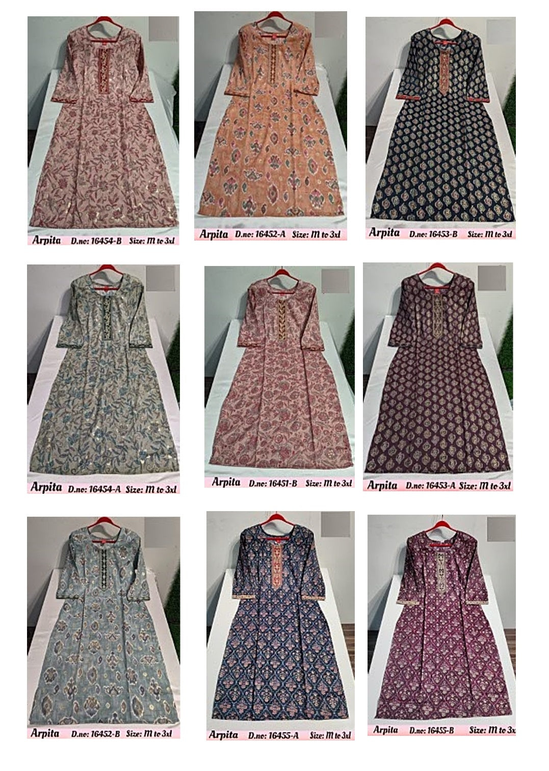 Arpita Jnx Capsule Straight Cut Kurtis Wholesale