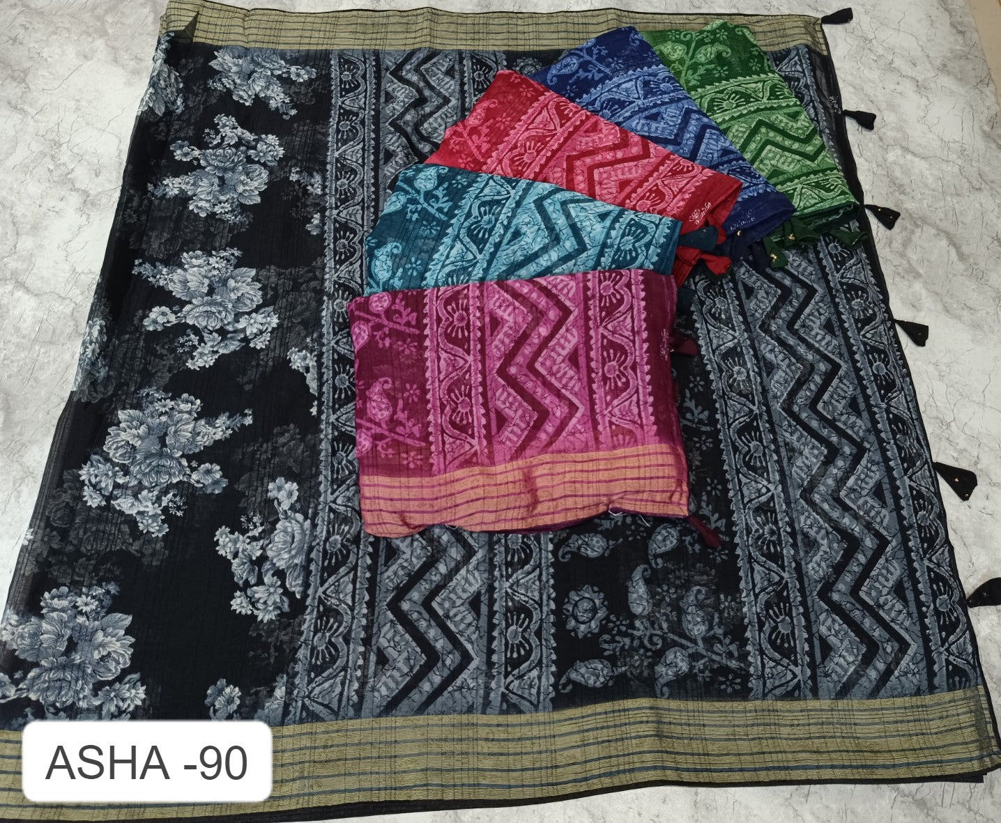 Asha-90 Kalpveli Nilgiri Chiffon Sarees