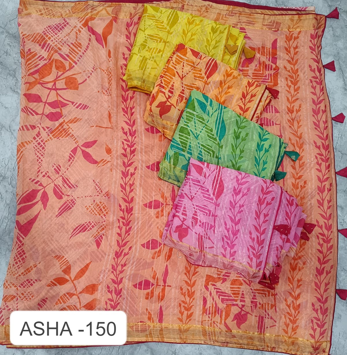 Asha 150 Kalpveli Mono Georgette Sarees Supplier