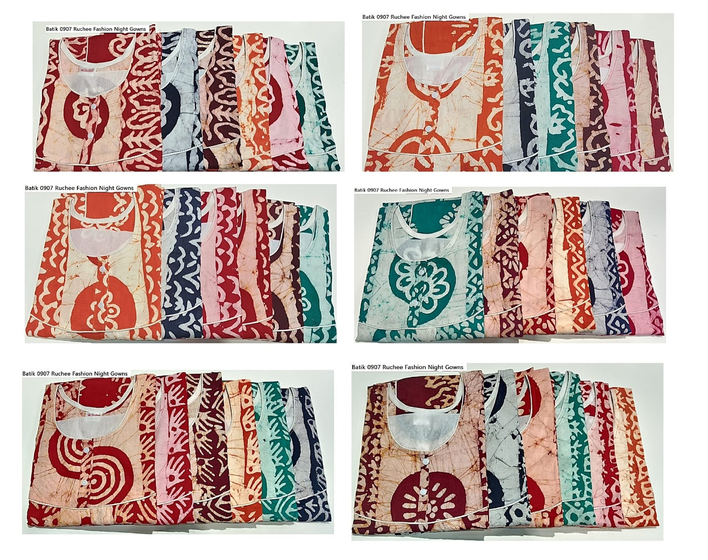 Batik 0907 Ruchee Fashion Night Gowns Wholesale Price