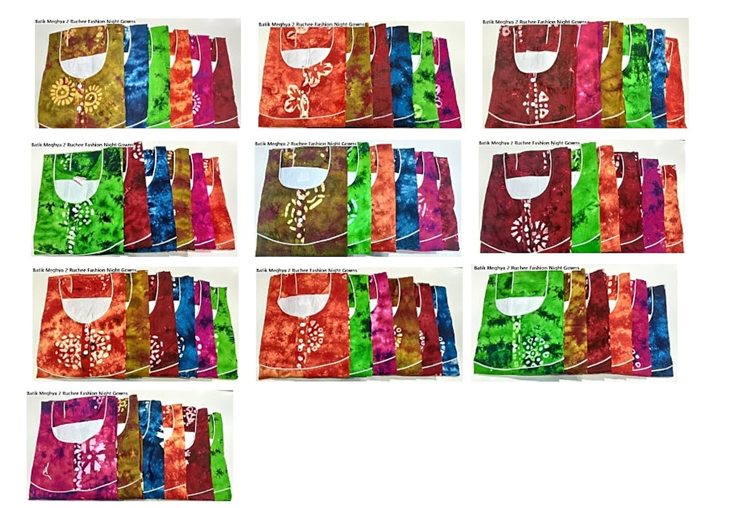 Batik Meghya 2 Ruchee Fashion Night Gowns Supplier Gujarat