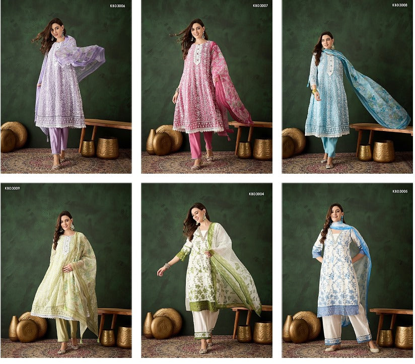 Bhumi Vol 4 3004-3009 Mahotsav Silk Organza Readymade Pant Style Suits Supplier Gujarat