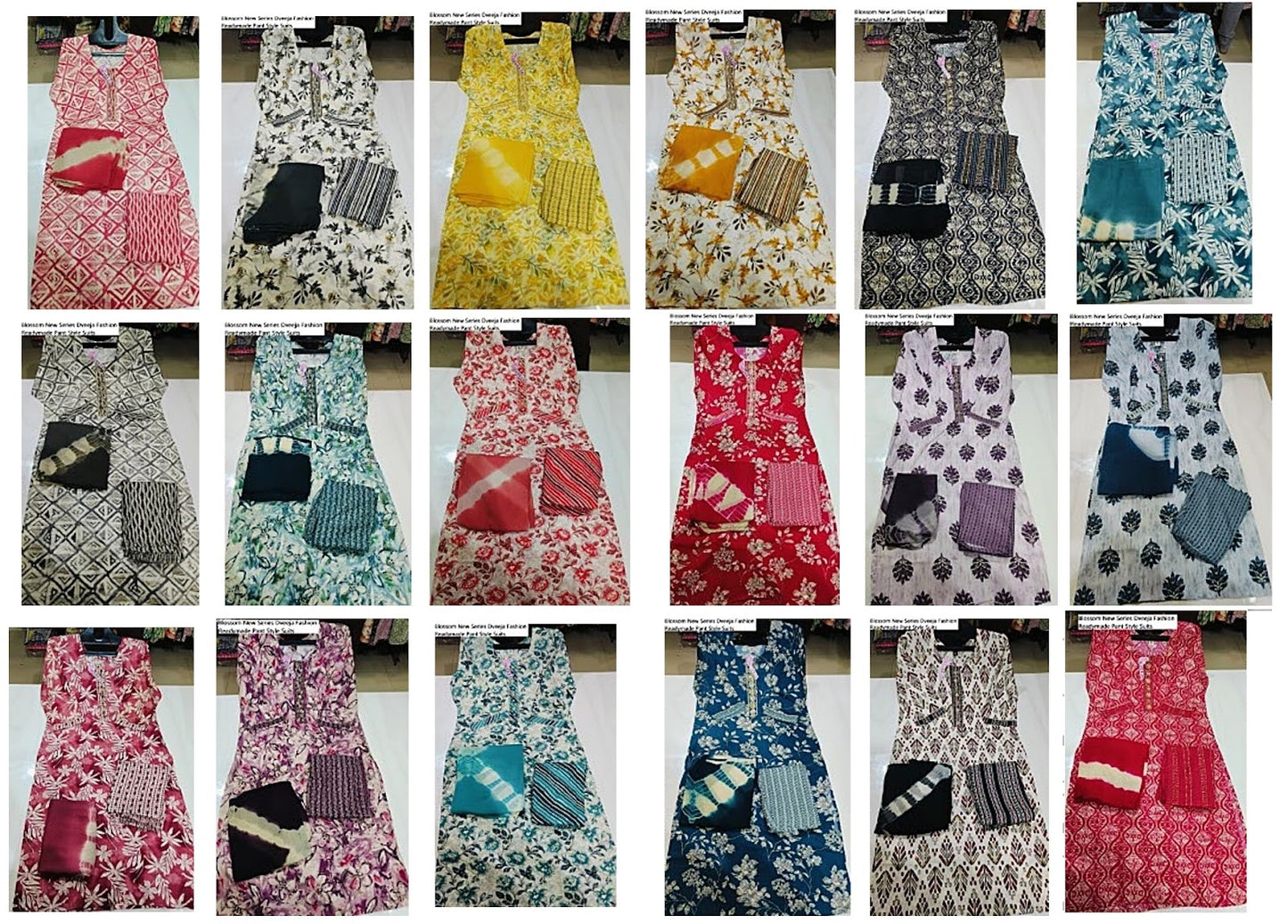 Blossom New Series Dveeja Fashion Rayon Foil Readymade Pant Style Suits Wholesaler