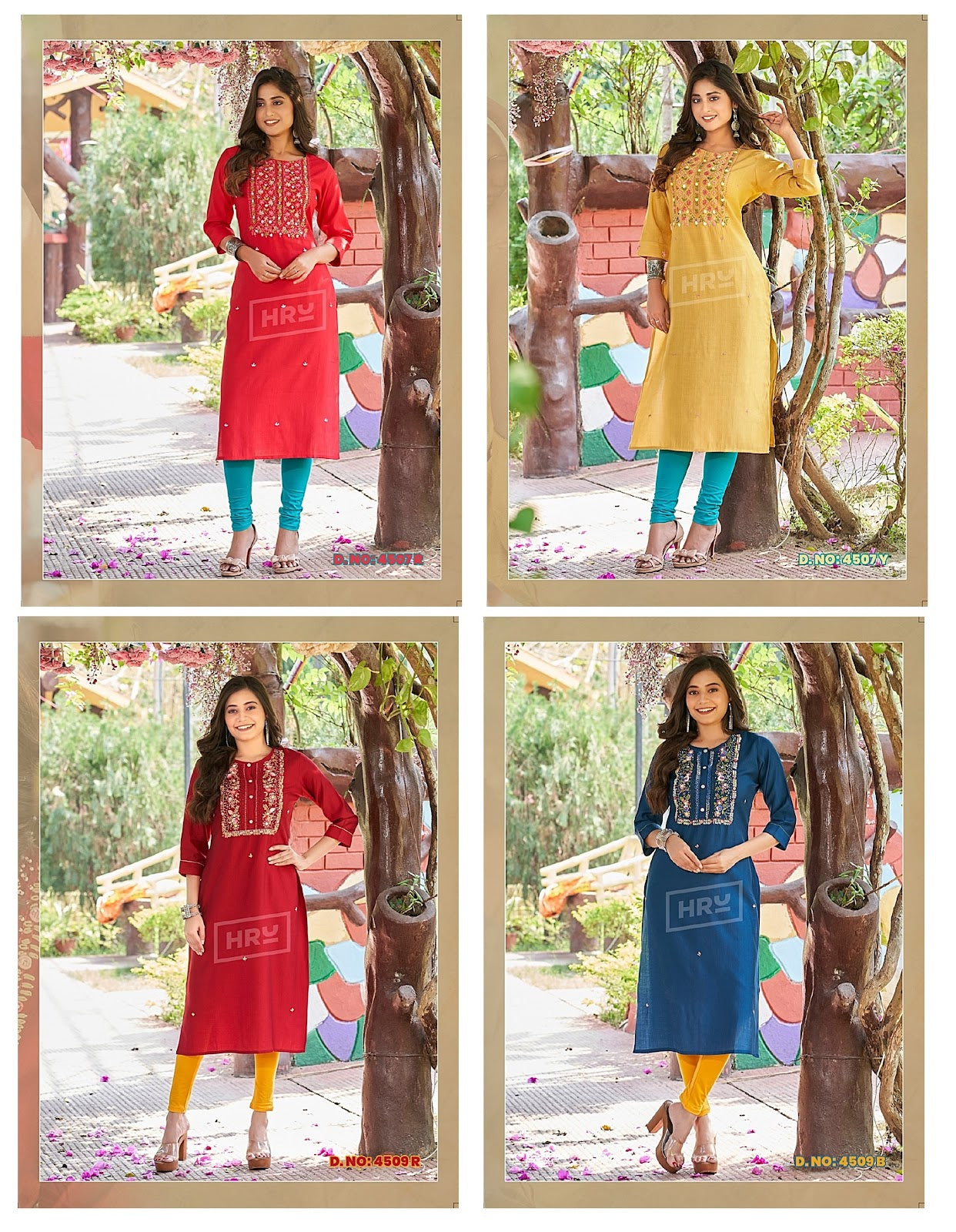 Bunty N Bubly Vol 3 Hru Nylon Viscose Long Straight Kurti
