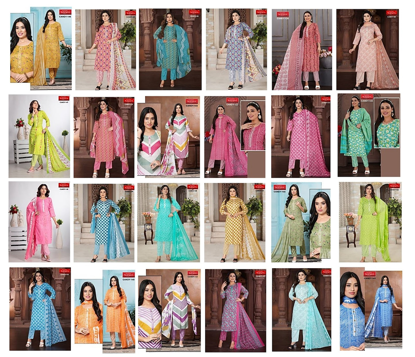 Candy Wanna Two Tone Readymade Pant Style Suits Manufacturer Gujarat