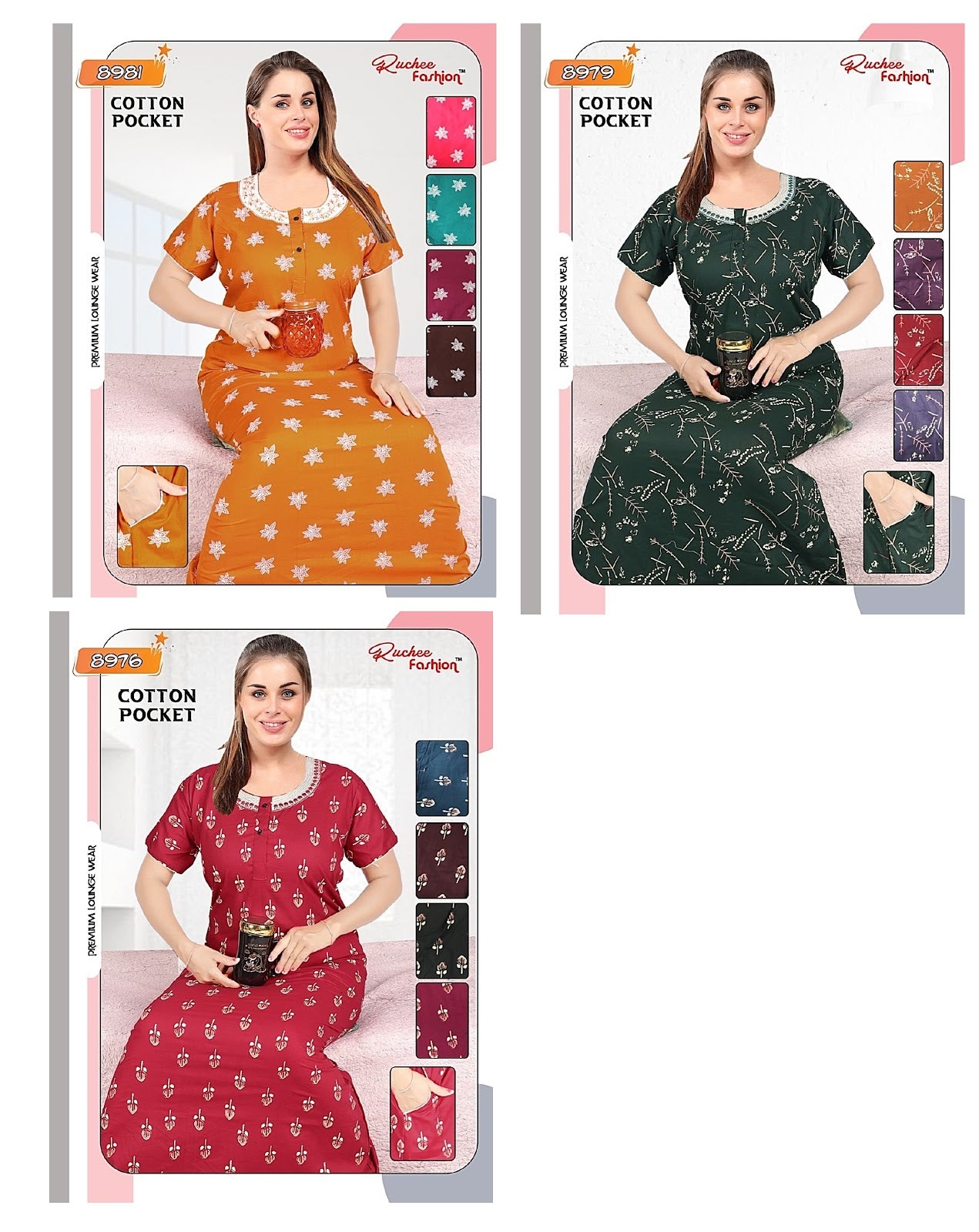 Cotton-0404 Ruchee Fashion Night Gowns