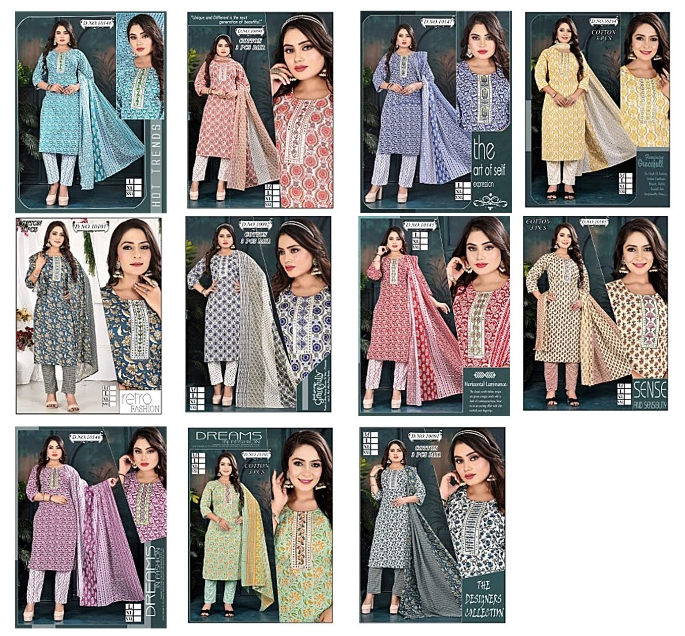 Cotton 1607 Mmc Readymade Pant Style Suits Supplier Gujarat