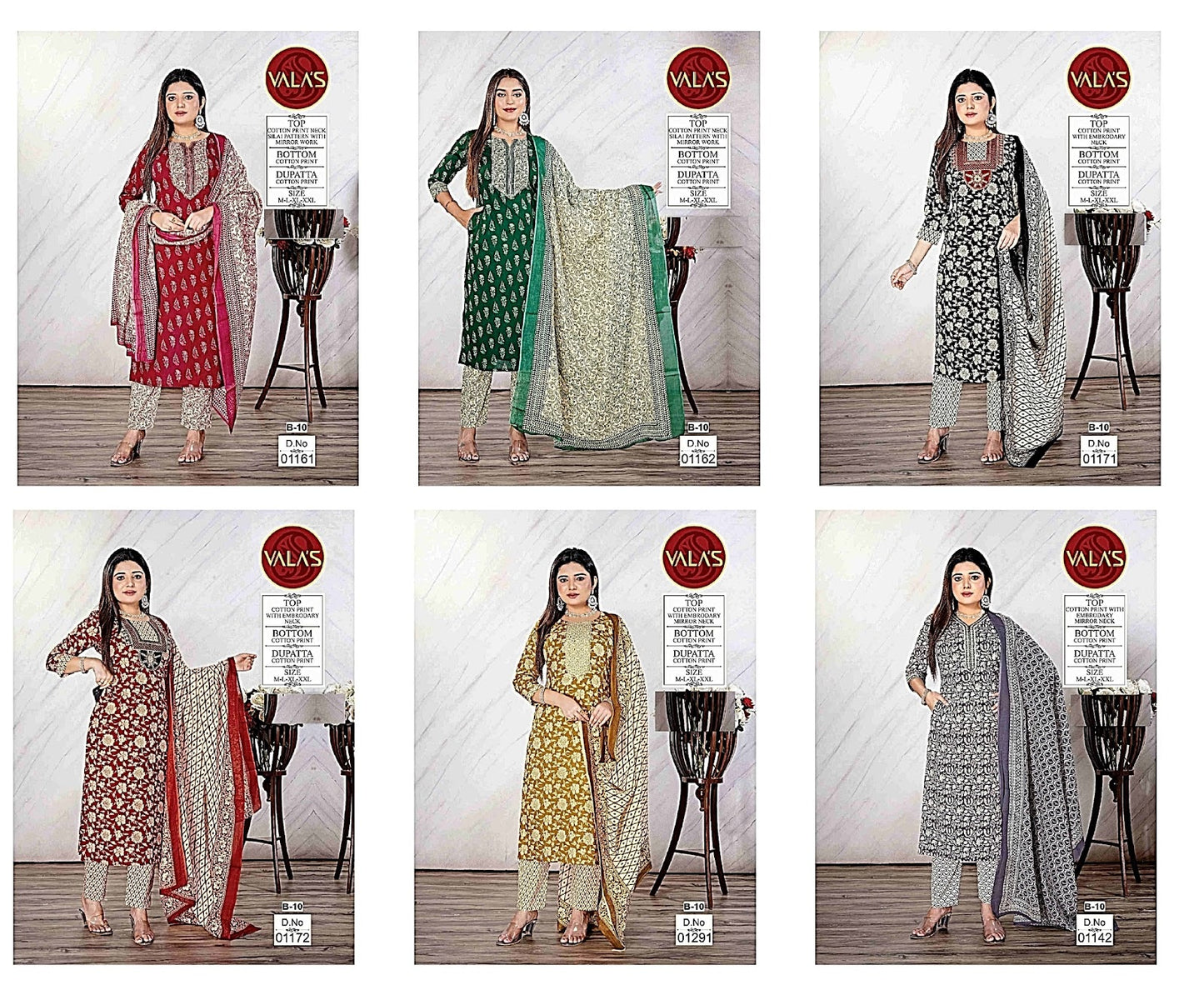 Cotton 1 Valas Readymade Pant Style Suits Exporter