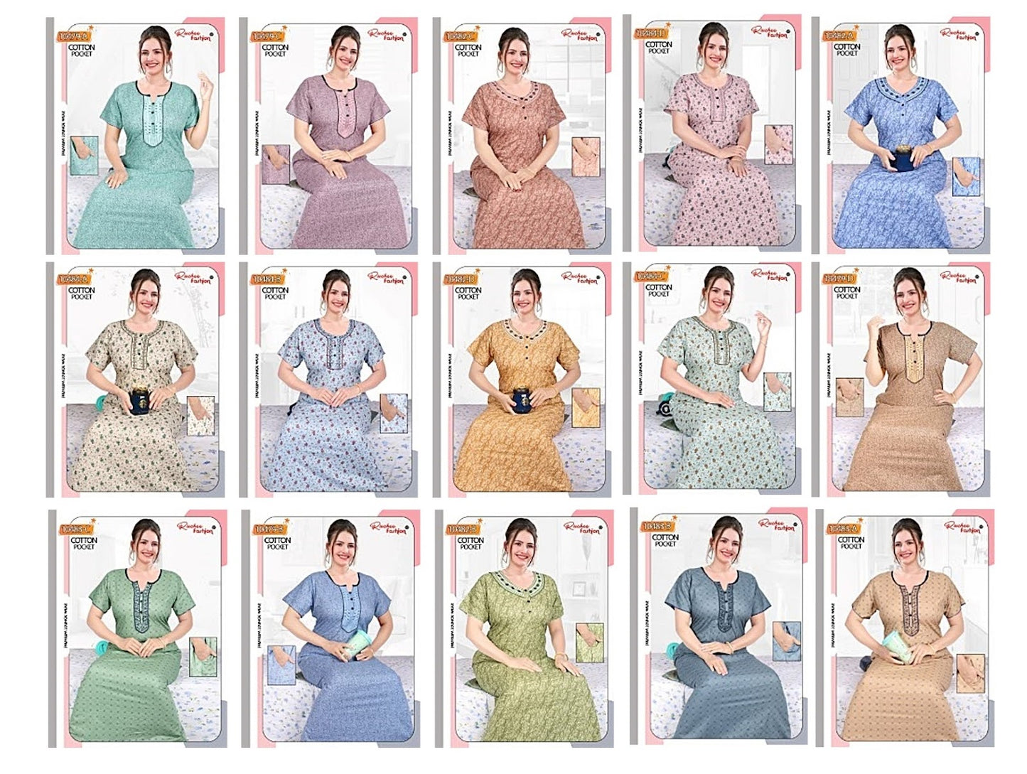 Cotton 3107 Ruchee Fashion Night Gowns Wholesale