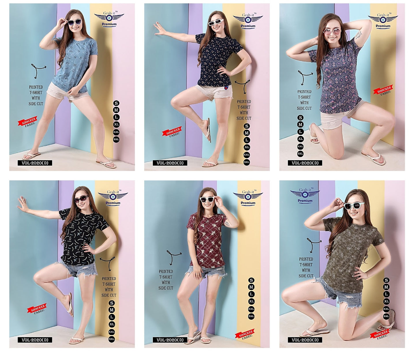 2020 D Grab It Sinker Women Tshirt Supplier Gujarat