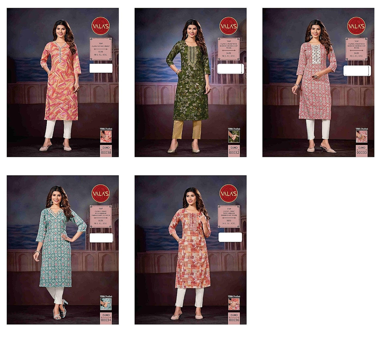 Design-16 Valas Capsule Knee Length Kurtis Wholesale Price