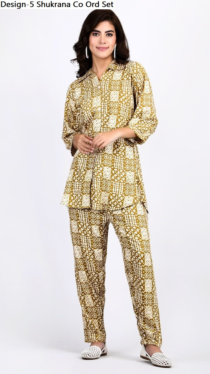 Design-5 Shukrana Rayon Co Ord Set