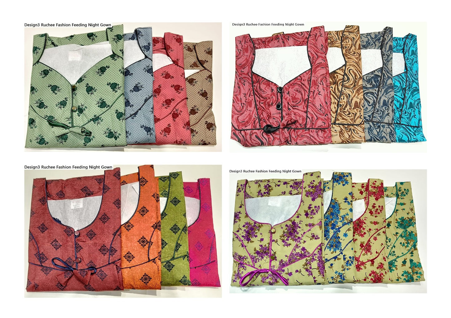 Design3 Ruchee Fashion Pv Feeding Night Gown Exporter Gujarat