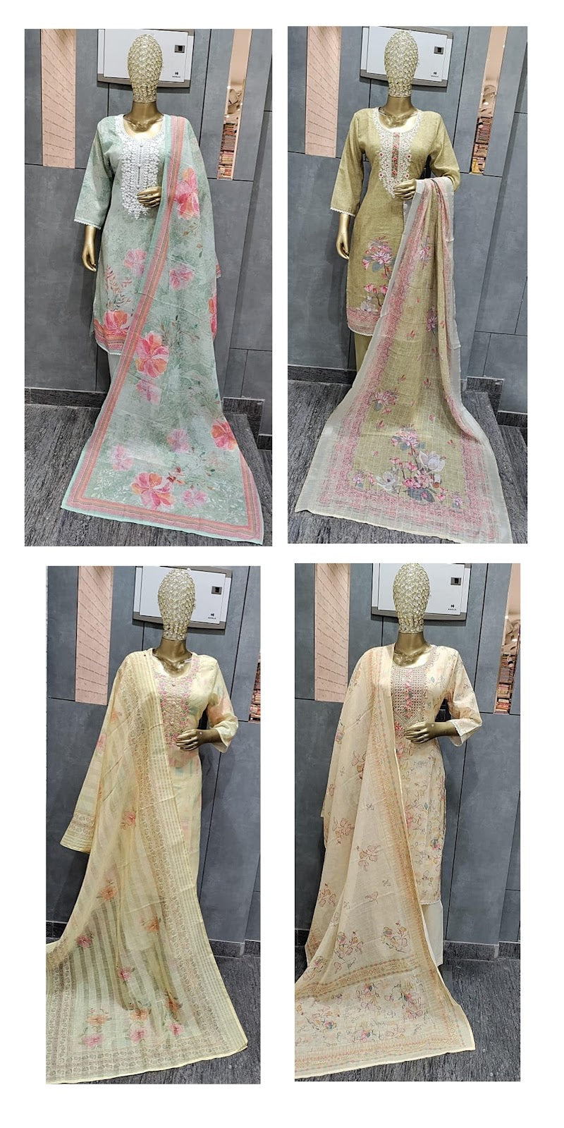 Design 0405 Amba Linen Readymade Pant Style Suits Exporter