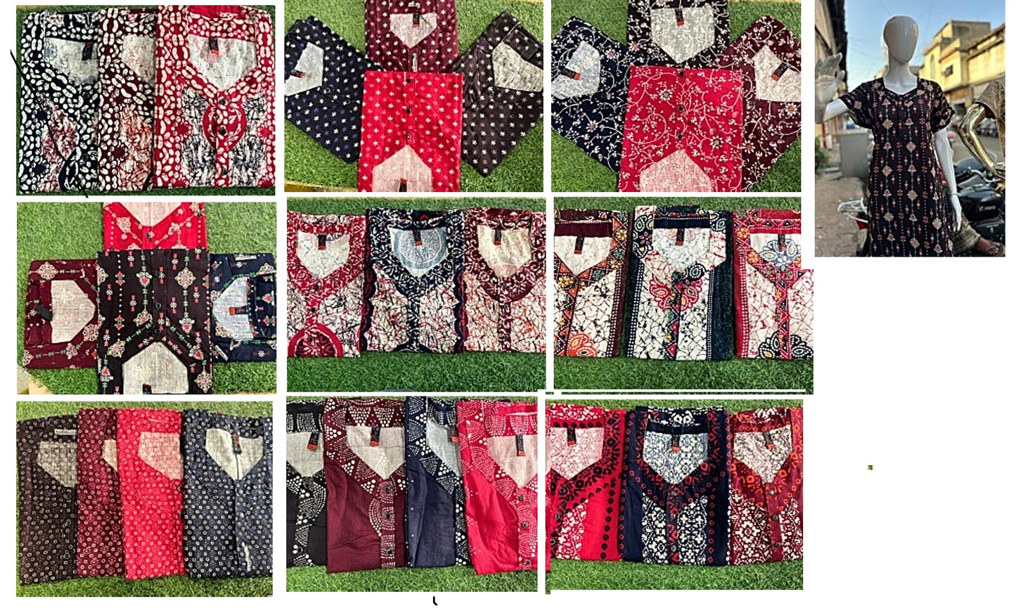 Design 0705 Diamond Queen Cotton Night Gowns Manufacturer Ahmedabad