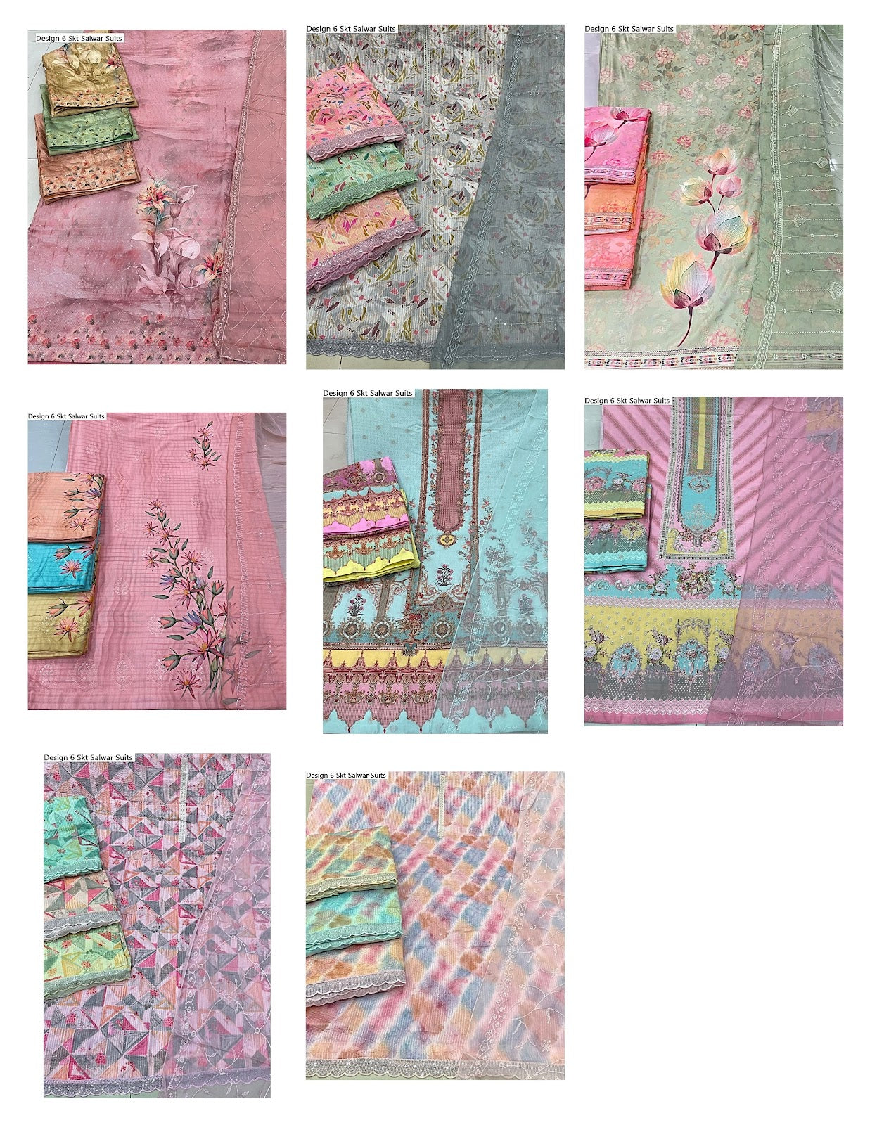 Design 6 Skt Jam Satin Salwar Suits Exporter India