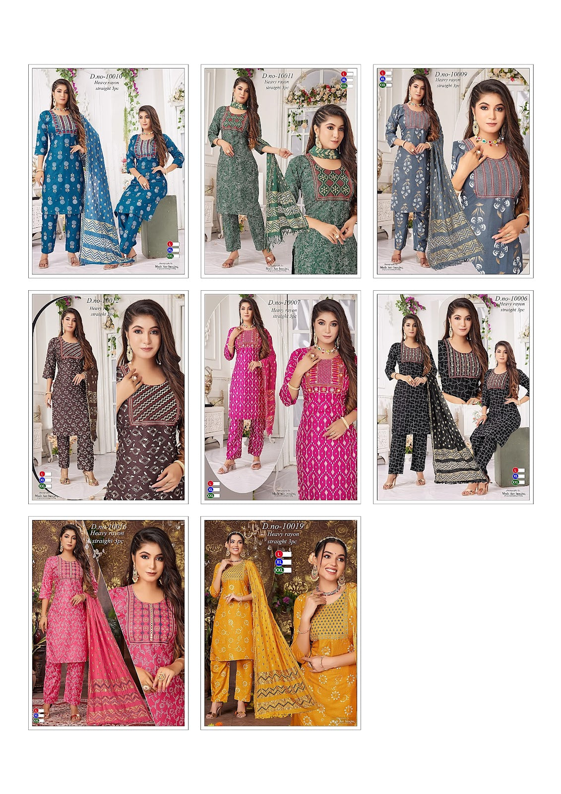 Design 7 Globe Heavy Rayon Readymade Pant Style Suits