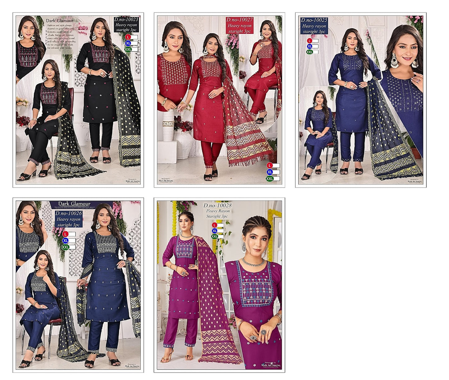 Design 8 Globe Heavy Rayon Readymade Pant Style Suits
