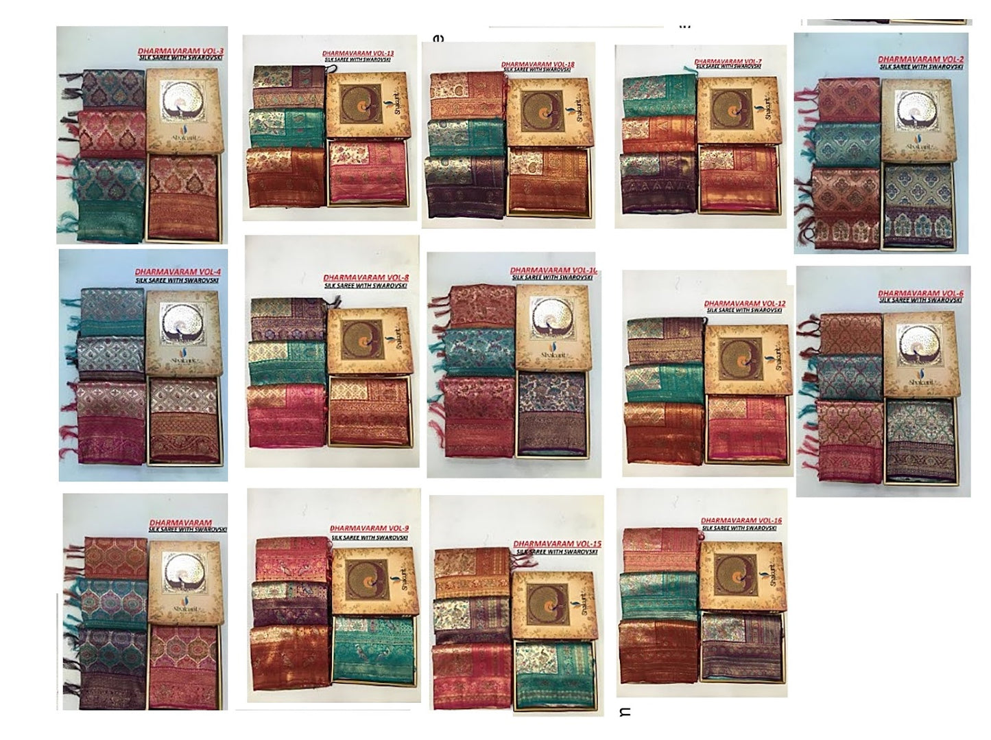 Dharmavaram Shakunt Silk Sarees Wholesale Rate