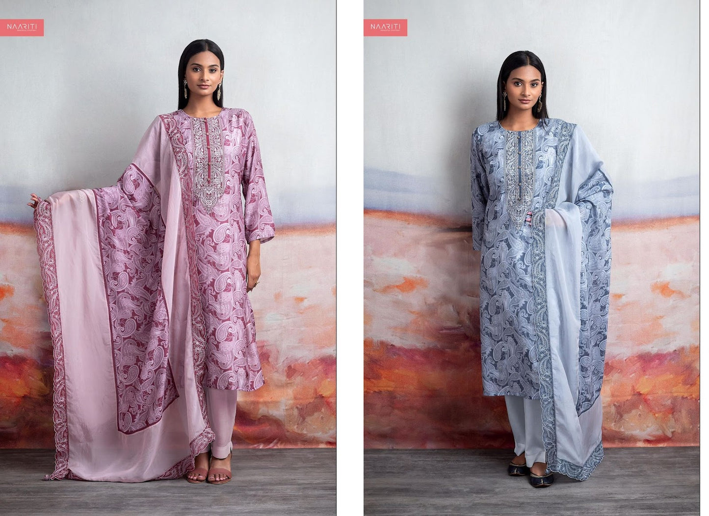 Ditza-1917 Naariti Muslin Pant Style Suits Wholesale Rate
