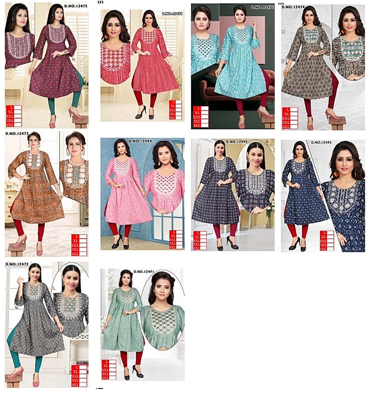 Dori Sleeves Vkh Naira Cut Kurtis Wholesale Price