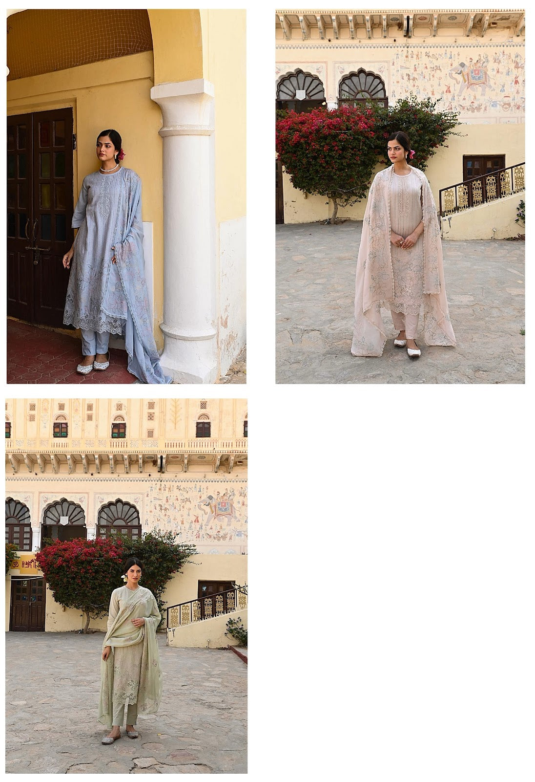 Glamiz Naariti Pure Linen Pant Style Suits Wholesaler India