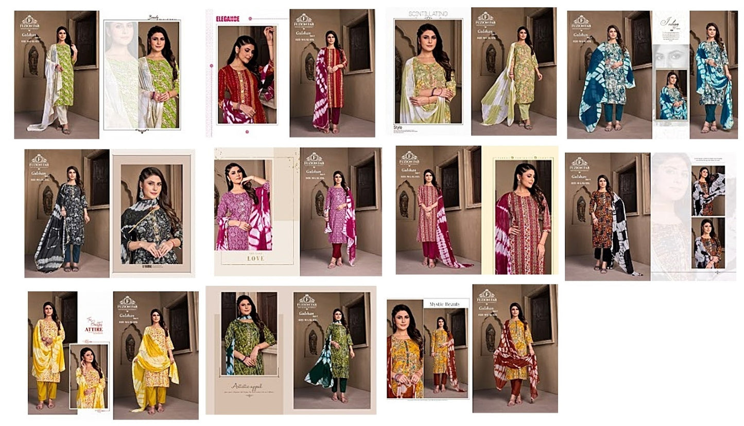 Gulshan Vol 1 Fuzion Fab Heavy Rayon Readymade Pant Style Suits Wholesaler