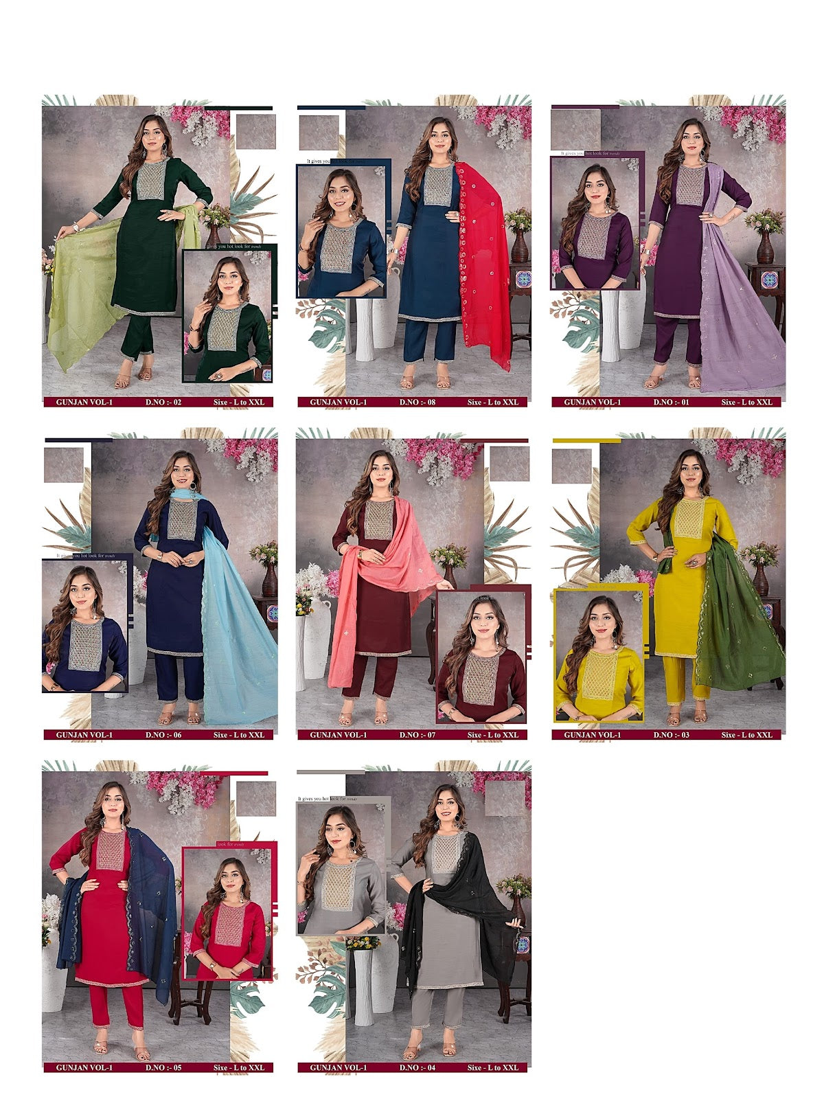Gunjan Vol 1 Jnx Fancy Readymade Pant Style Suits Supplier