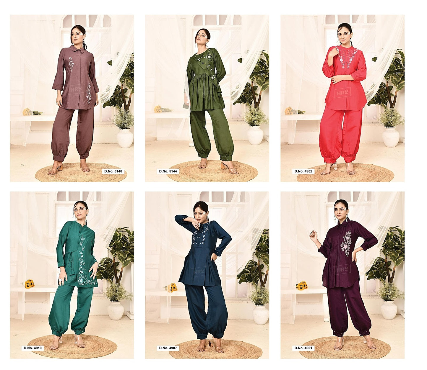 Hiya Vol 4 Hru Nylon Viscose Co Ord Set Exporter Gujarat