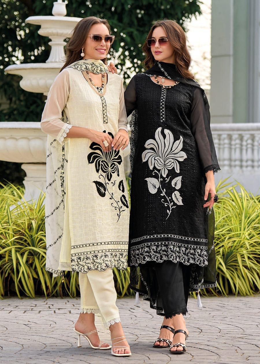 And Pants Winter White Pant Suit Plus Size Jassi Black-White