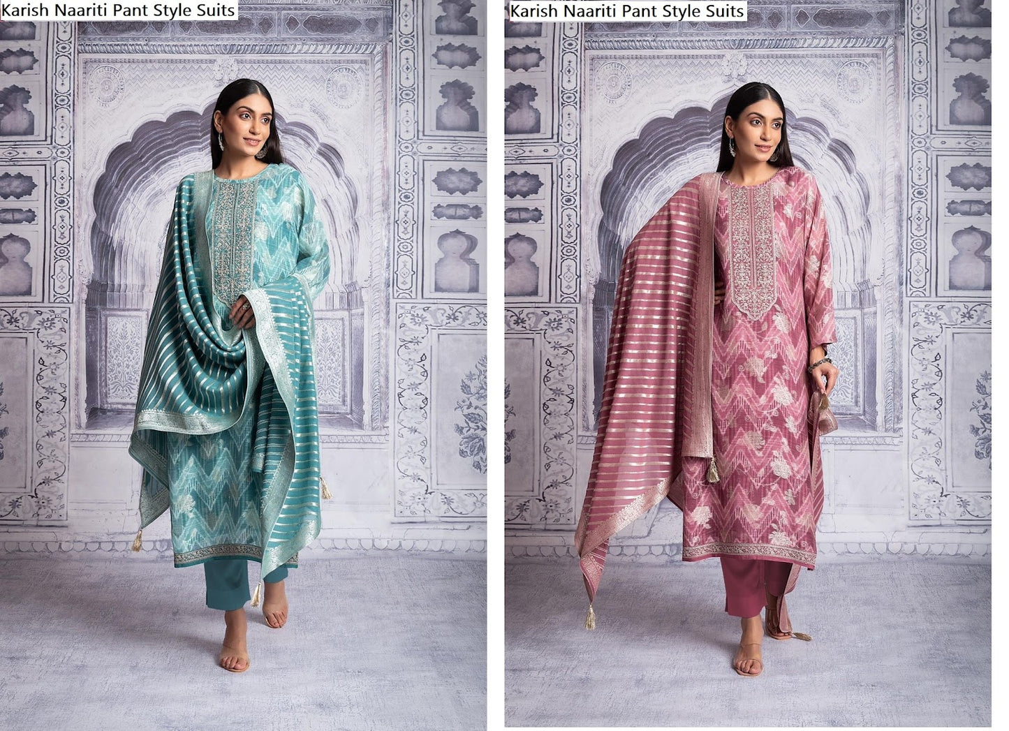 Karish Naariti Georgette Pant Style Suits Exporter India