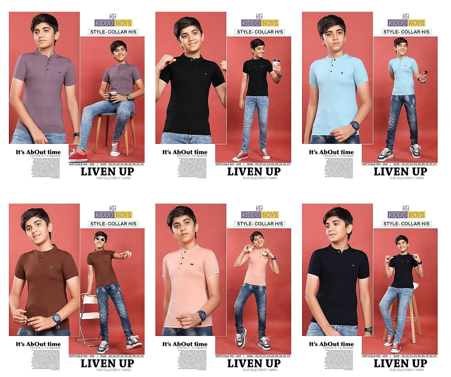 508 Kiddo Tencil Lycra Boys Kurta Exporter Gujarat